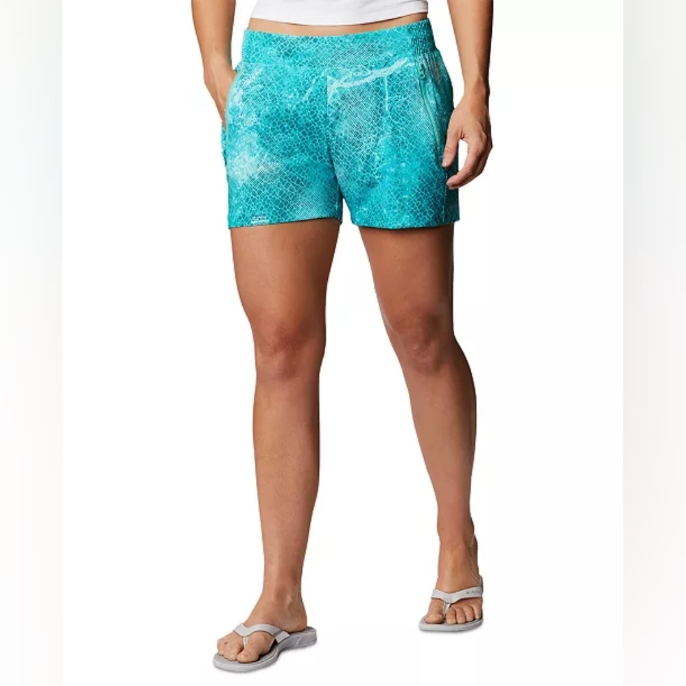 COLUMBIA Plus Size PFG Tidal II Adjustable-Waist SPF Shorts